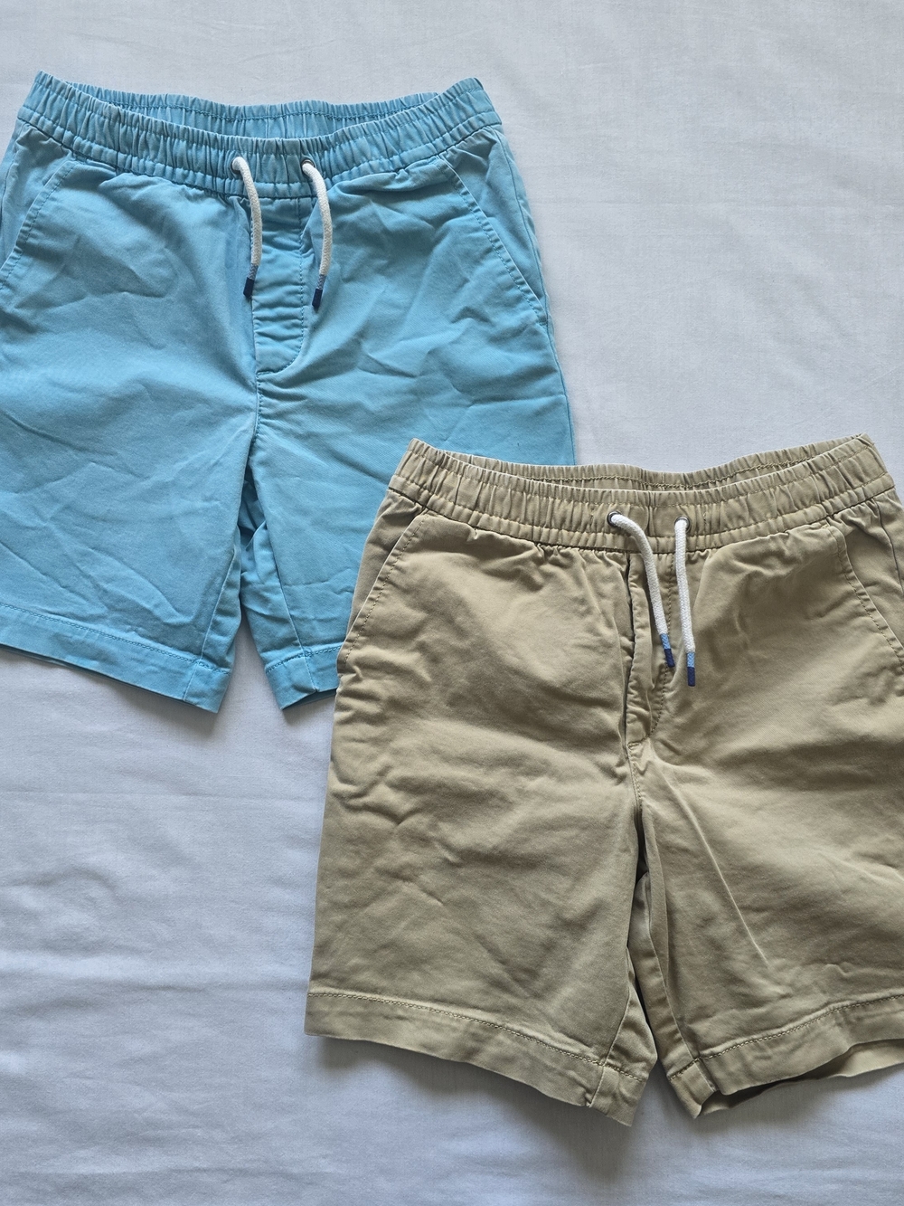 GAP Kids Drawstring Shorts in Turquoise & Khaki